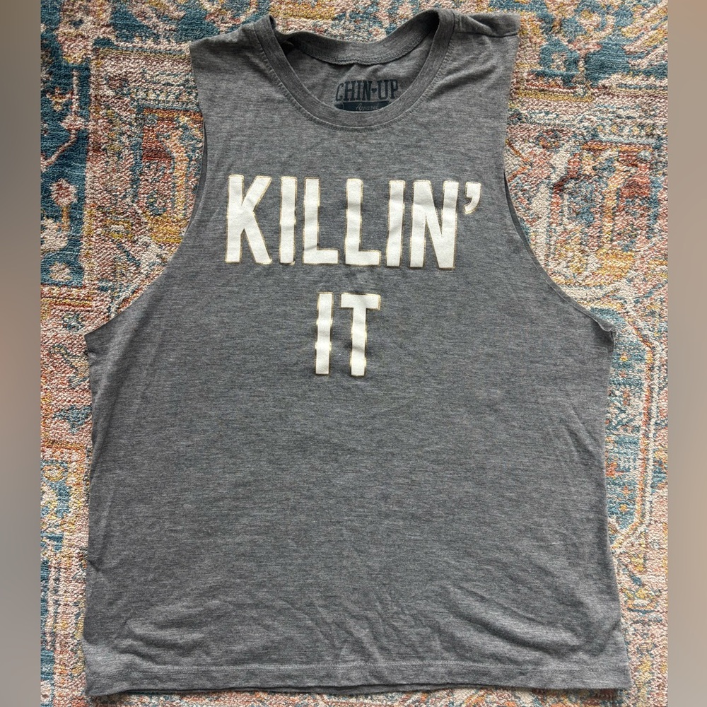 Women’s Gray Sleeveless Tank - Killin’ It